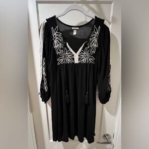 Haani Boho Floral Embroidered Dress